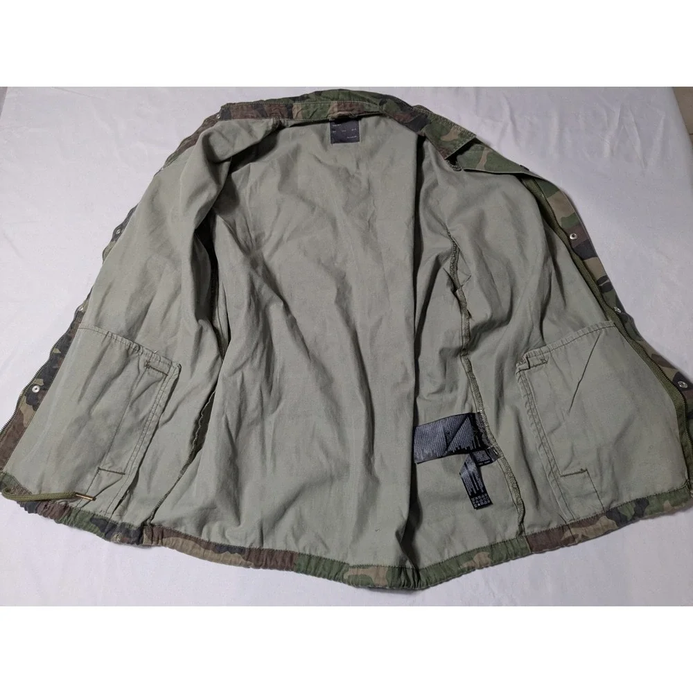 ZARA MAN YOU HAVEN'T SEEN ANYTHING‎ Men Medium Green Camo Utility Jacket